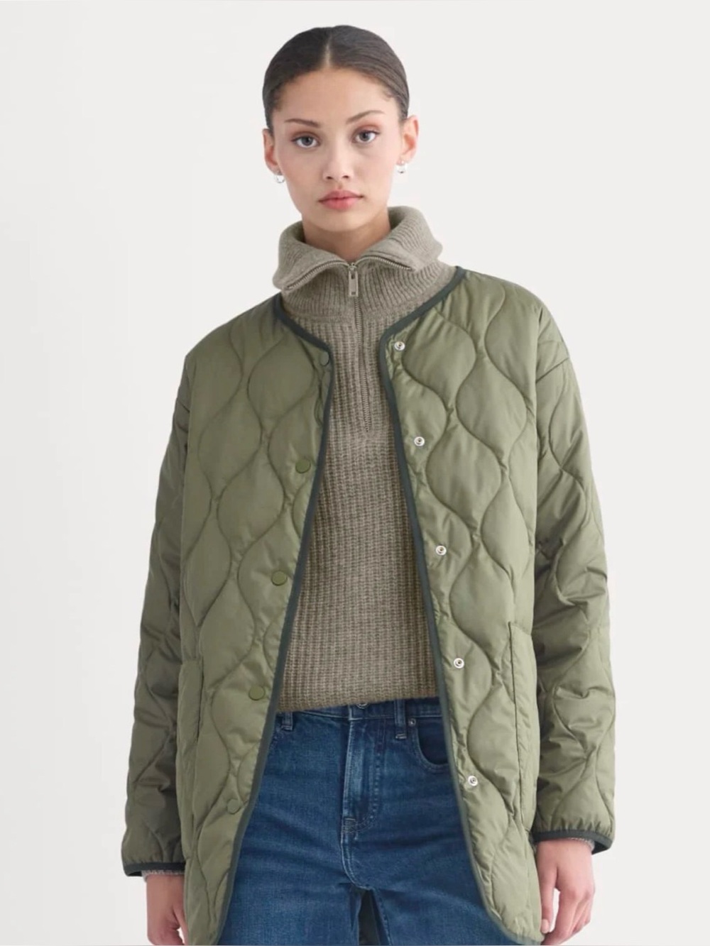 Everlane The quilted liner coat